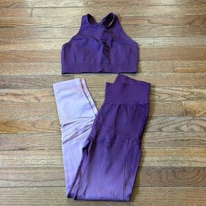 All in motion leggings and bra set